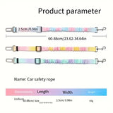 Pet Safety Belt for Cars (Dog & Cat Restraint Clip)