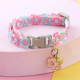 Floral Reflective Pet Harness Set