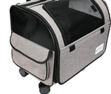 Pet Trolley Rolling Luggage Carrier – 4-Wheel Travel Stroller