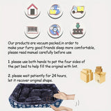 Cozy Plush Pet Sofa Bed