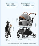 Foldable Pet Stroller with Wheels – Outdoor Travel Carrier