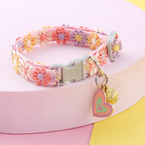 Floral Reflective Pet Harness Set