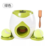 Automatic Food-Dispensing Interactive Tennis Dog Toy Ball