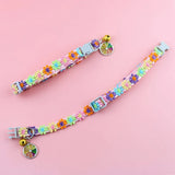 Floral Reflective Pet Harness Set