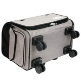 Pet Trolley Rolling Luggage Carrier – 4-Wheel Travel Stroller