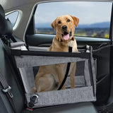 Portable Mesh Pet Car Seat Carrier – Waterproof Travel Basket