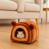 Soft Velvet Hamster Winter Nest House