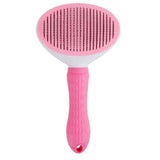Self-Cleaning Pet Hair Remover Brush – Easy Press Grooming Comb