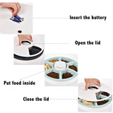 6-Meal Automatic Pet Feeder – Timed Portion Control System