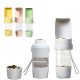 2-in-1 Pet Water Bottle & Food Container