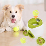 Automatic Food-Dispensing Interactive Tennis Dog Toy Ball