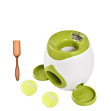 Automatic Food-Dispensing Interactive Tennis Dog Toy Ball