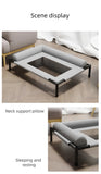 Breathable Elevated Pet Bed with Headrest