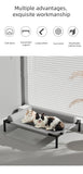 Breathable Elevated Pet Bed with Headrest