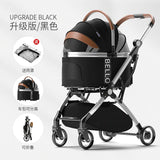 Foldable Pet Stroller with Wheels – Outdoor Travel Carrier