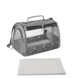 Small Pet Breathable Handheld & Crossbody Travel Carrier Bag