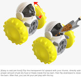 Anti-Overturn Slow Feeder Balance Car – Interactive Treat Dispenser for Dogs & Cats