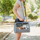 Small Pet Breathable Handheld & Crossbody Travel Carrier Bag