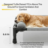 Breathable Elevated Pet Bed with Headrest