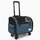 Pet Trolley Rolling Luggage Carrier – 4-Wheel Travel Stroller