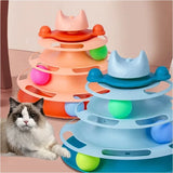 Funny Cat Triple Play Disc Toy – Interactive