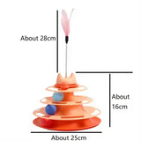 Triple Disc Interactive Cat Toy