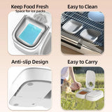Smart 2-Meal Automatic Pet Feeder – Dual Bowl Timed Dispenser