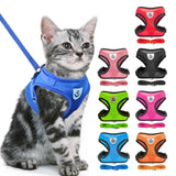 Adjustable Mesh Pet Harness & Leash Vest