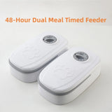 Smart Automatic Pet Feeder – Dual Bowl Timed Food Dispenser