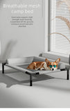 Breathable Elevated Pet Bed with Headrest
