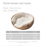 Bamboo Cozy Pet Nest Bed