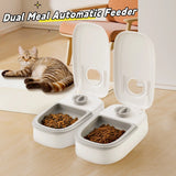 Smart Automatic Pet Feeder – Dual Bowl Timed Food Dispenser