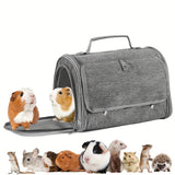 Small Pet Breathable Handheld & Crossbody Travel Carrier Bag