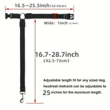 Adjustable Pet Car Safety Belt – Headrest Attachment