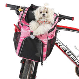 Pet Bike Basket Carrier Backpack – Detachable Travel Bag