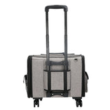 Pet Trolley Rolling Luggage Carrier – 4-Wheel Travel Stroller