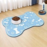 Non-Slip Pet Feeding Mat – Quick Dry Scratch Resistant Pad