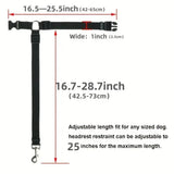 Adjustable Pet Car Safety Belt – Headrest Attachment