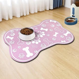 Non-Slip Pet Feeding Mat – Quick Dry Scratch Resistant Pad