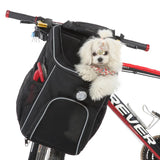 Pet Bike Basket Carrier Backpack – Detachable Travel Bag
