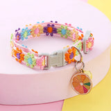 Floral Reflective Pet Harness Set