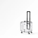 Transparent Pet Trolley Travel Carrier – Rolling Suitcase Cart