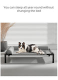 Breathable Elevated Pet Bed with Headrest