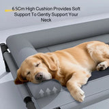 Breathable Elevated Pet Bed with Headrest