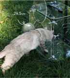 Transparent Pet Trolley Travel Carrier – Rolling Suitcase Cart
