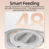Smart 2-Meal Automatic Pet Feeder – Dual Bowl Timed Dispenser