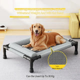 Breathable Elevated Pet Bed with Headrest