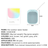 Portable Pet Water Bottle – Outdoor Travel Dispenser