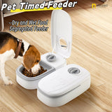 Smart Automatic Pet Feeder – Dual Bowl Timed Food Dispenser