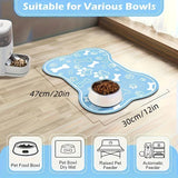Non-Slip Pet Feeding Mat – Quick Dry Scratch Resistant Pad